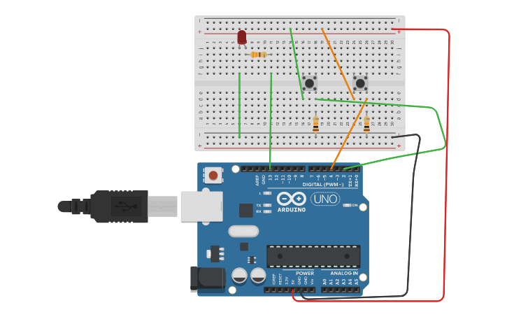 Circuit design Practica 4 - Tinkercad