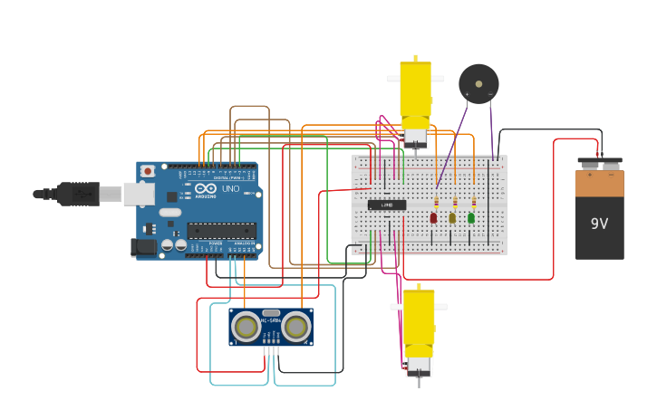 Circuit design Sensor - Tinkercad