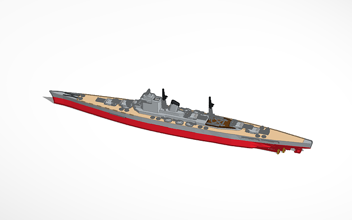 3d Design Ijn Fuji (富士） - Tinkercad