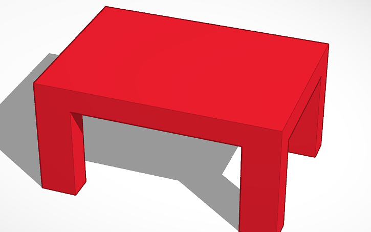 3D design 책상만들기 - Tinkercad