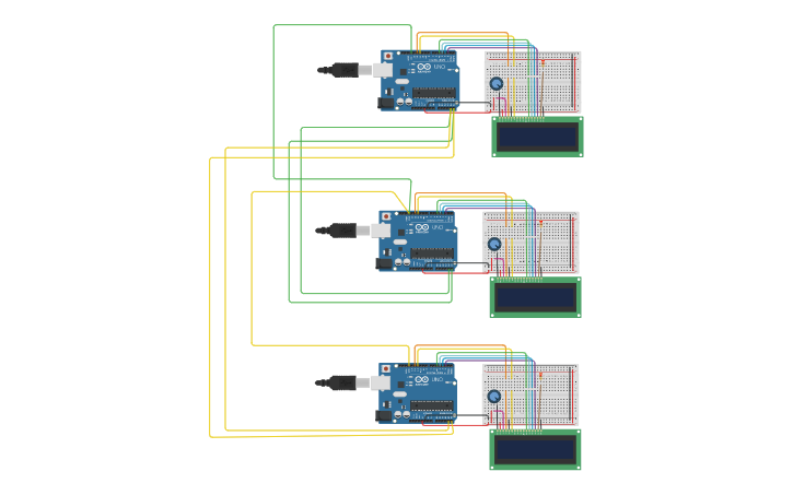 Circuit design Master-Slave | Tinkercad