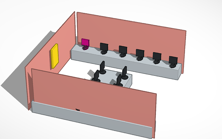 3D design computer room - Tinkercad
