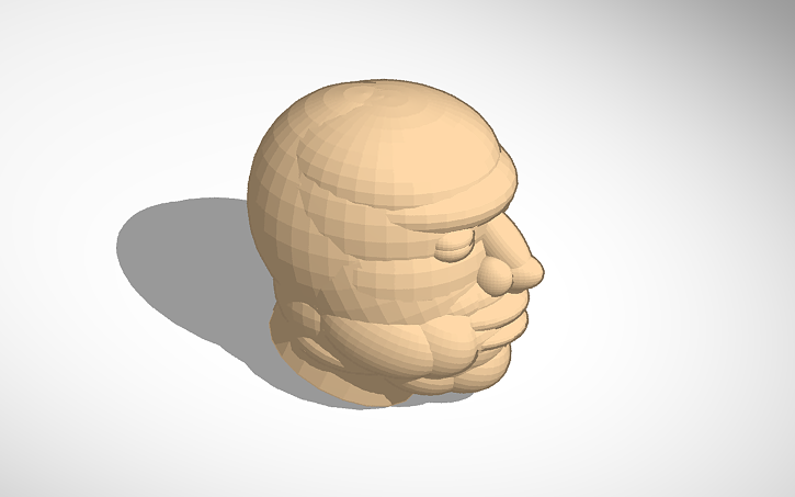 3D design Head - Tinkercad