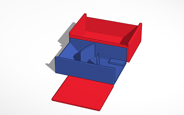 3D design Portable Dice Tower - Tinkercad