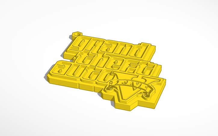 3D design Copy of GTA V Keychain | Tinkercad