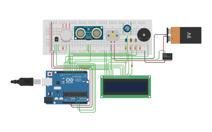 Circuit design 3 SENSOR - Tinkercad