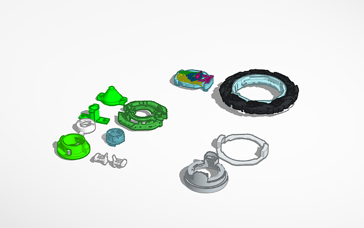 3D design DB/BU! Mr beast beyblade - Tinkercad