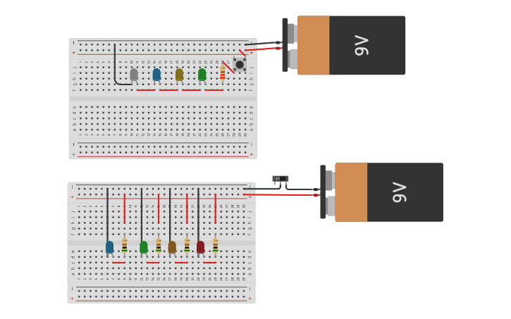 Led Como Conectar Circuit design Conectar LEDs en SERIE o PARALELO - Tinkercad