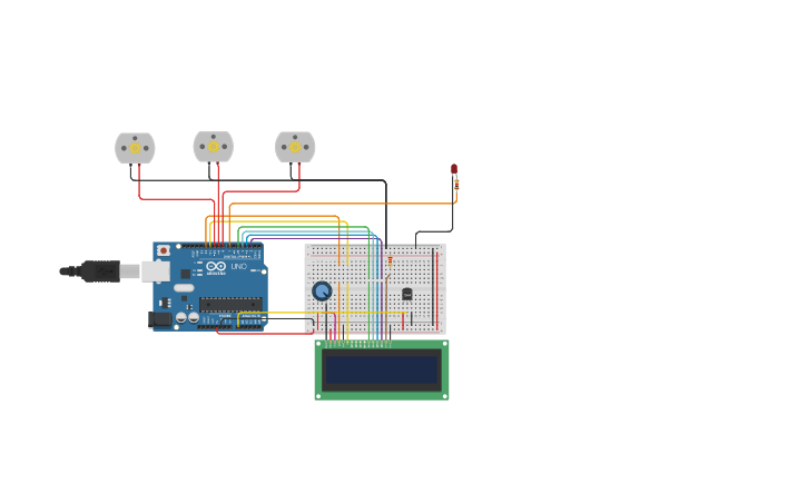 Arduino Cloth Drying Circuit design Cloth Dryer - Tinkercad