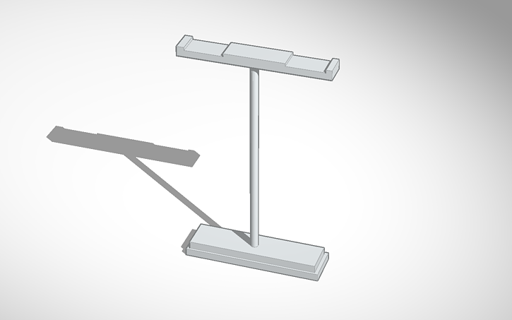 3D design dual headphone stand - Tinkercad