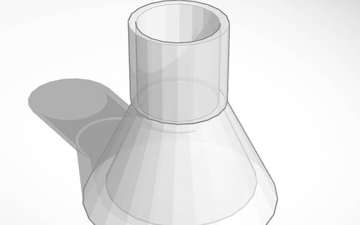 Beacker Dxf 3D design Beaker - Tinkercad