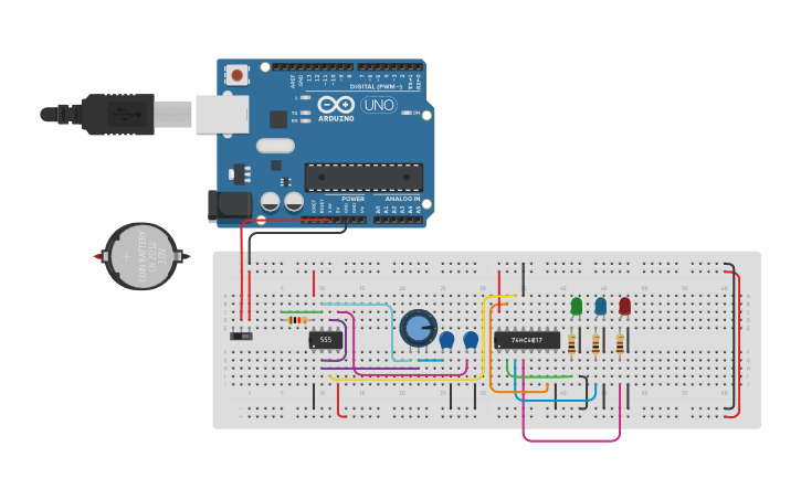 Circuit design PCB Ornament Circuit - Tinkercad