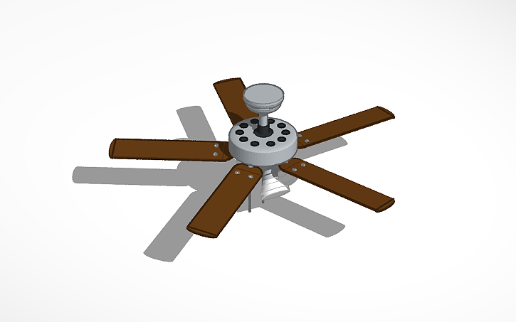 3D design Ceiling Fan - Tinkercad