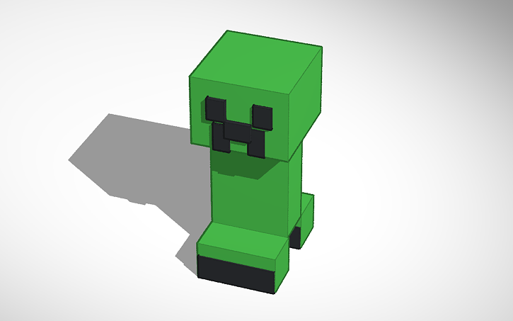 3D design Minecraft Creeper - Tinkercad