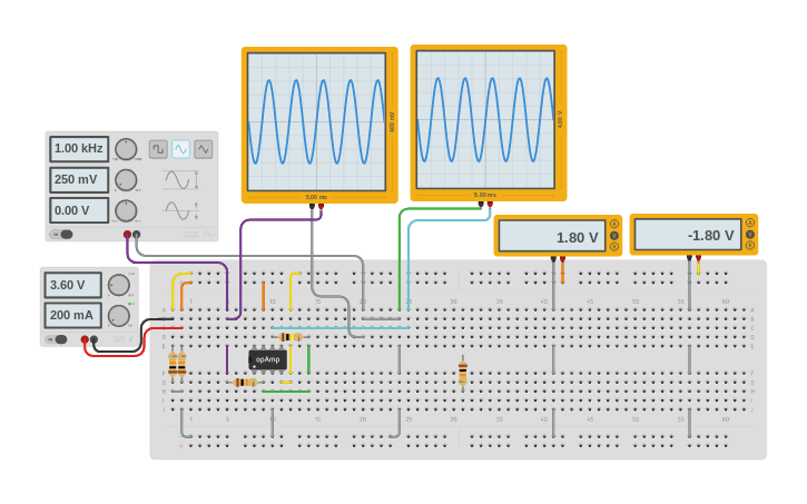 Opamp A 10 Tinkercad