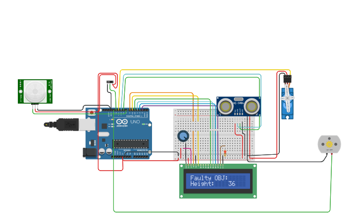 Circuit design object sorting machine - Tinkercad