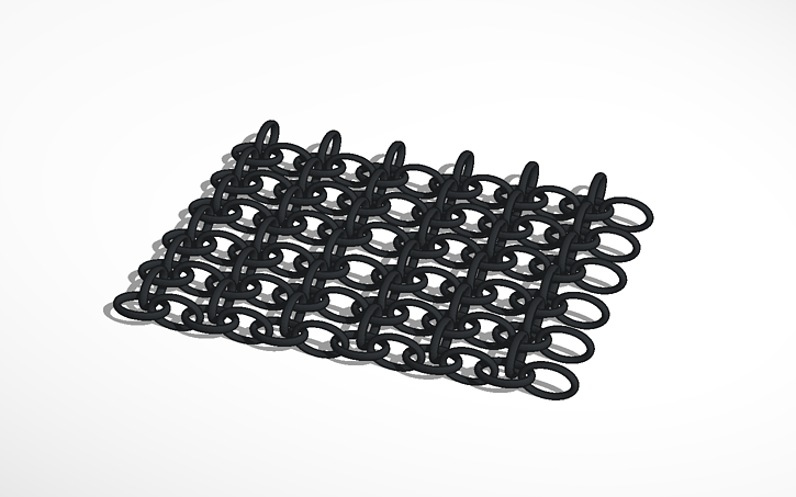 3D design chainmail - Tinkercad