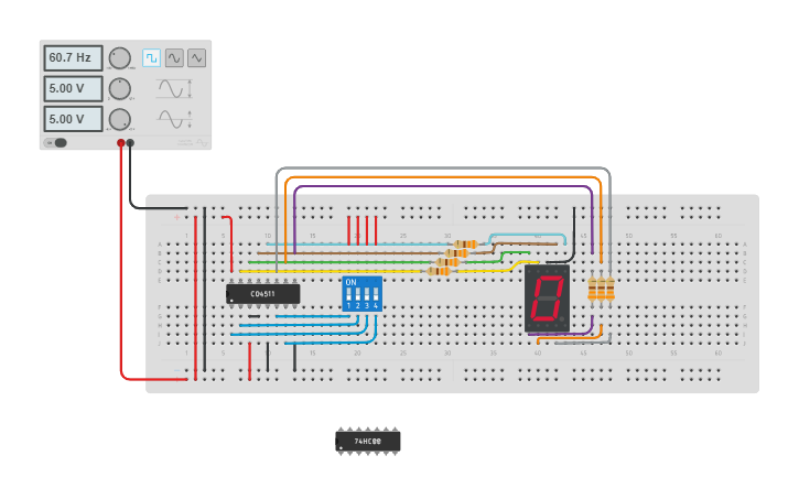 Circuit Design Copy Of Decodificador Bcd Para Display De 7 Segmentos