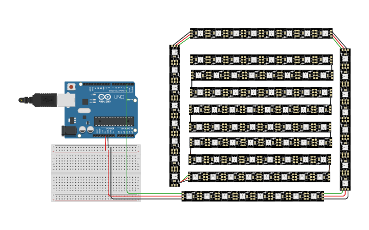 Circuit design LED STRIP CODE (LUISRO) - Tinkercad