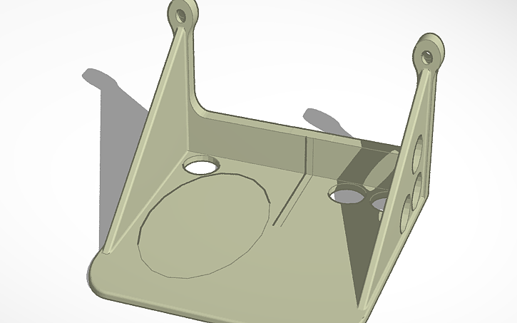3D design wall shelf - Tinkercad