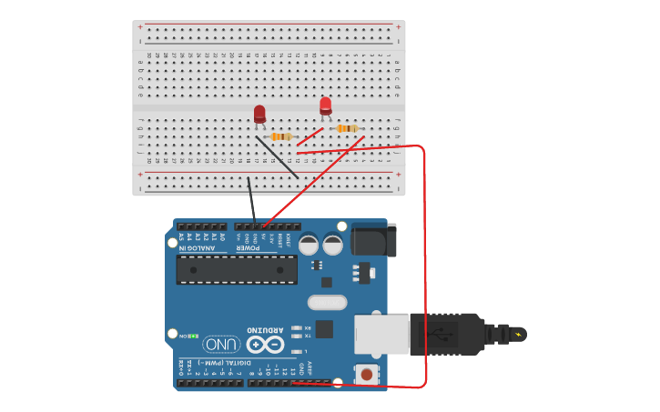 Circuit design Práctica 3 - Tinkercad