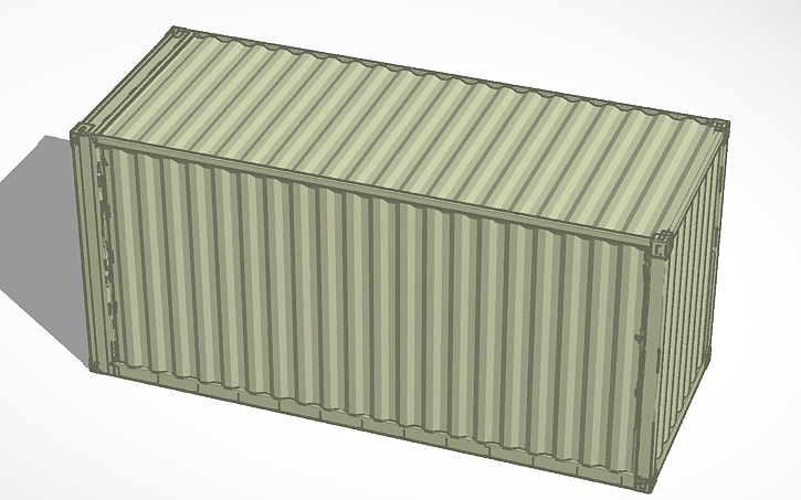 3D design Shipping Container - Tinkercad