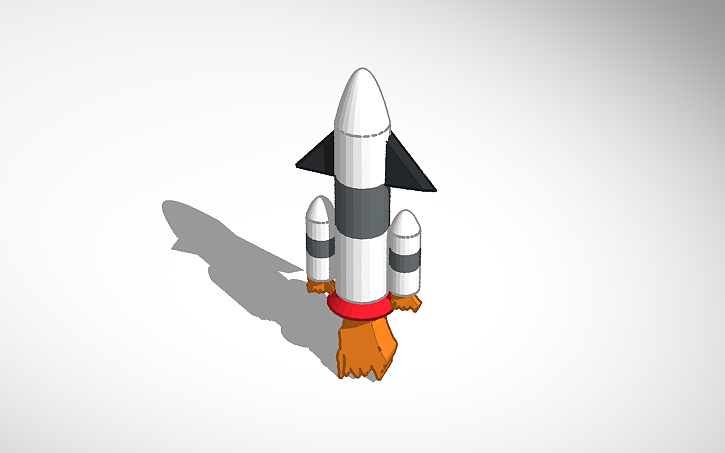 3D design M.W rocketship - Tinkercad
