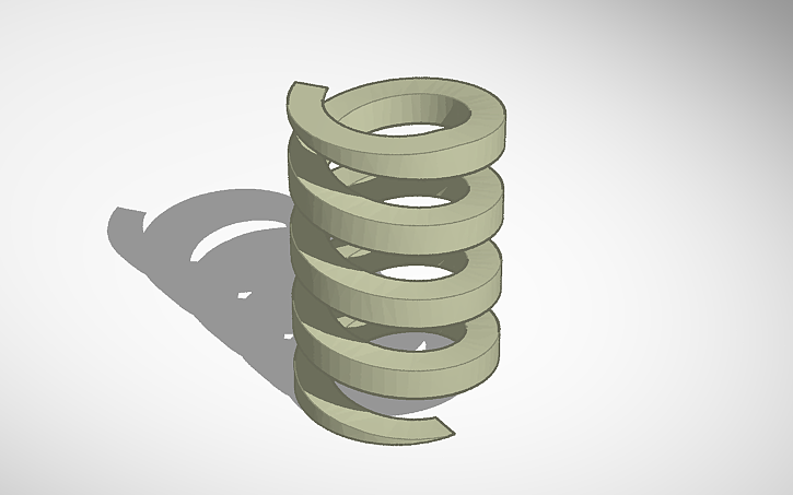 3D design 3d spring - Tinkercad