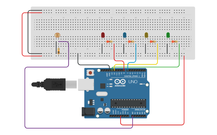 Circuit design Ejercicio 2 Práctica 2 - Tinkercad