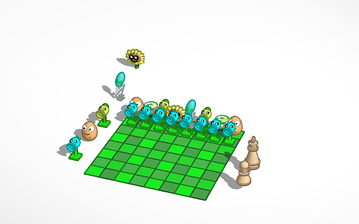 Plants Vs Zombies Chess Tinkercad
