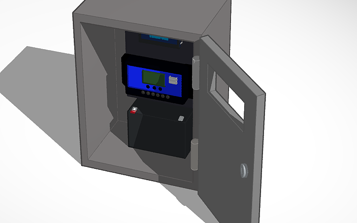 3D design Box Panel - Tinkercad