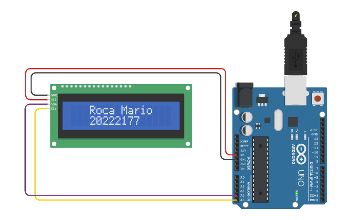Circuit design lcd - Tinkercad