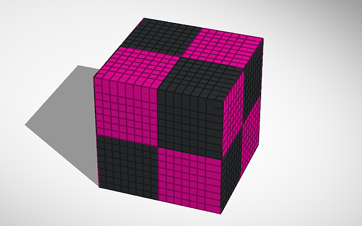 3D design Minecraft Block Template - Tinkercad