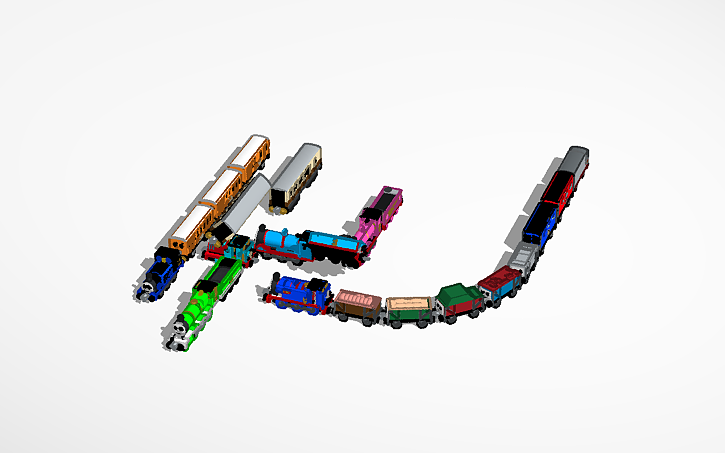 3D design Train Wreck 2 - Tinkercad