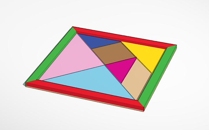 3D design Proyecto Tangram - Tinkercad