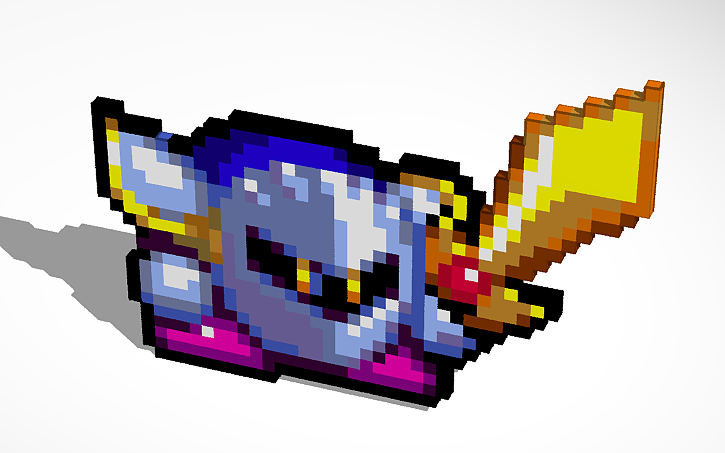3D design 2D Meta Knight | Tinkercad