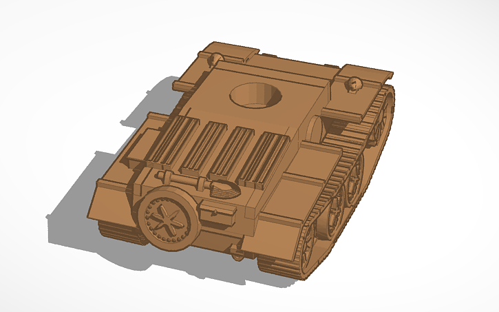 3d Design Panzer 1t Tinkercad