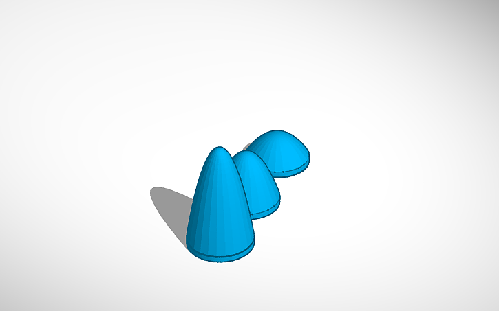 3D design nose cones | Tinkercad
