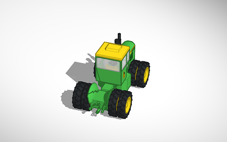 3D design 1972 John Deere 7520 - Tinkercad