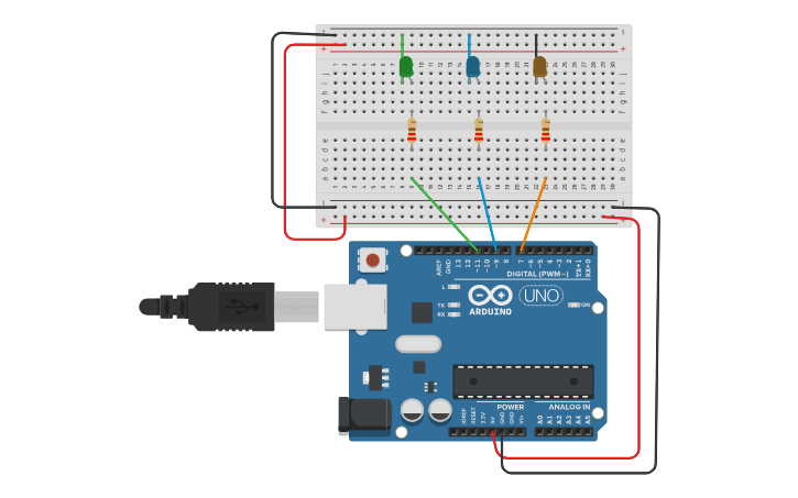 Circuit design Practica06 - Tinkercad