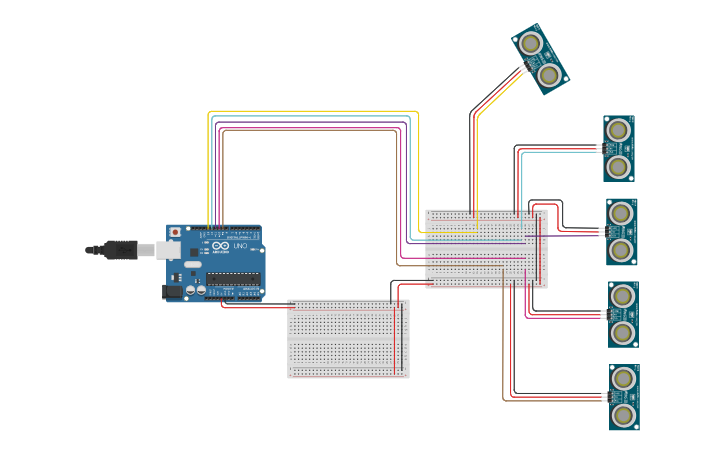 Circuit design HAND GESTURE - Tinkercad