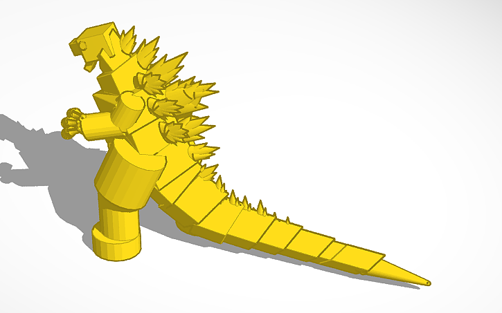 3D design godzilla - Tinkercad