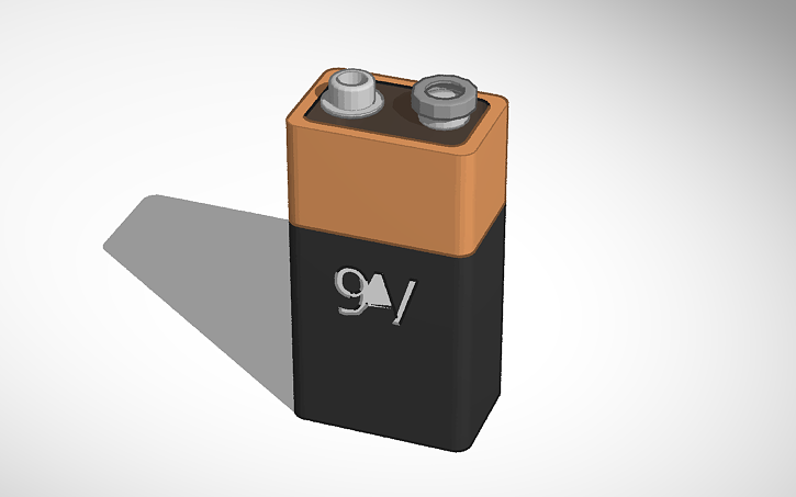 3D design battery - Tinkercad