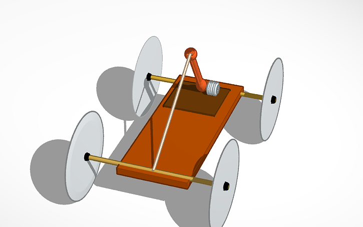 3D design Mousetrap Car Project - Tinkercad