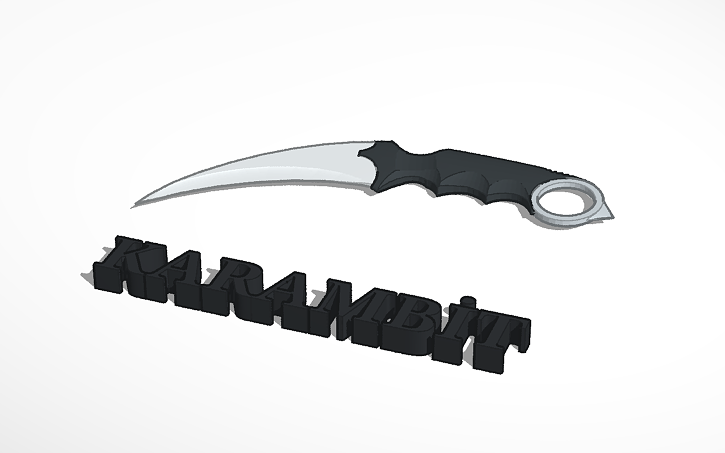 3D design Karambit - Tinkercad