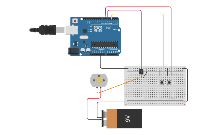 Circuit design speed with buttons | Tinkercad