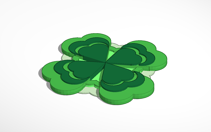 Clover Designcad 3D design 4-Leafed Clover Design to end all 4-Leafed Clover Designs ...