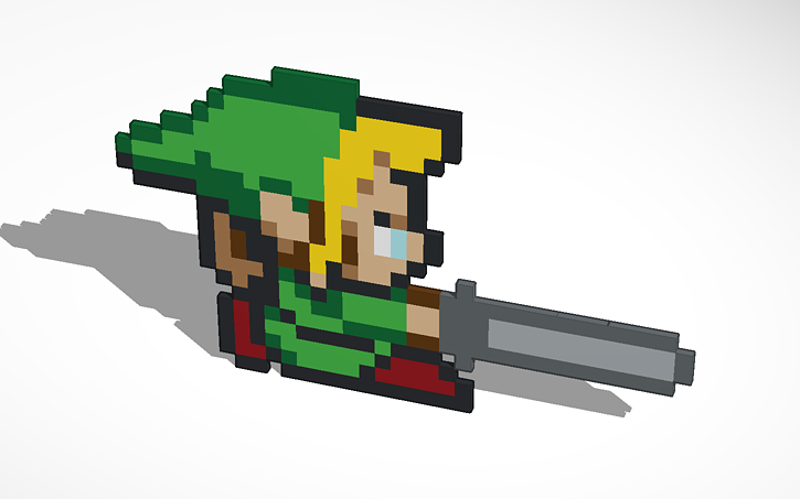 3D design Pixel Link - Tinkercad