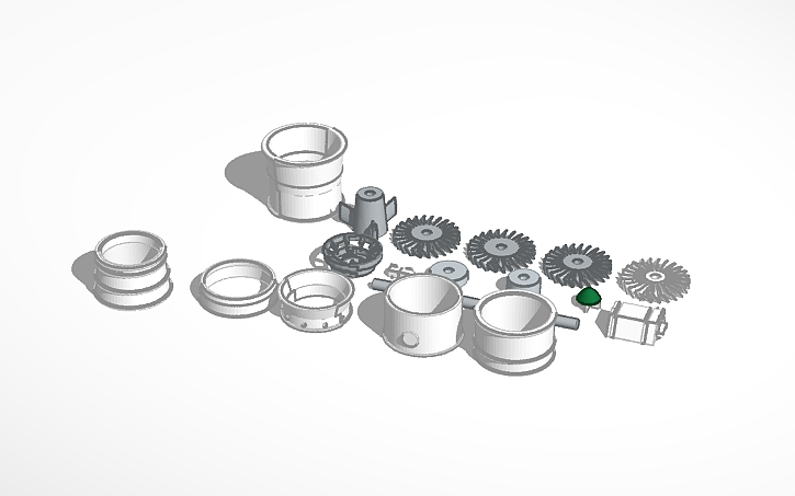 Tumansky R145 3D design 1/48 Tumansky R11 300 Turbojet WIP - Tinkercad