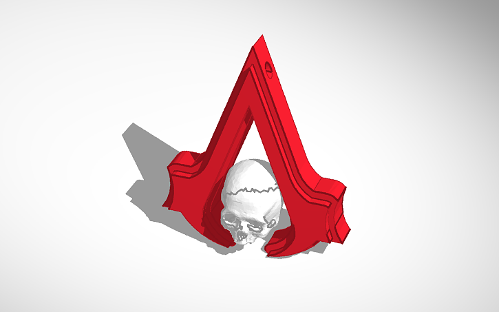 3D design Assassins Creed Logo - Tinkercad